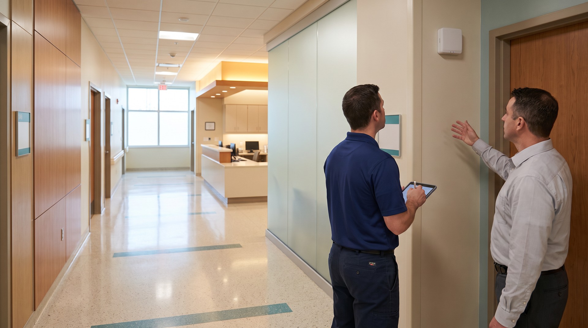 Connected hospital technology, staff safety, and field support.